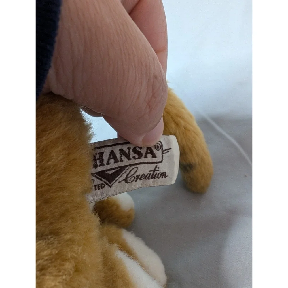 Hansa Tiger Plush‎ Small Life Like Plush 7.5 Inches Stuffed Animal